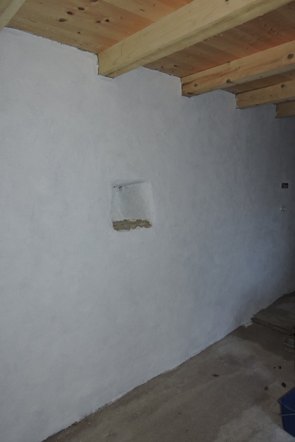 White walls in the cottage